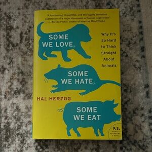 Yellow Book with Blue Animal Silhouettes